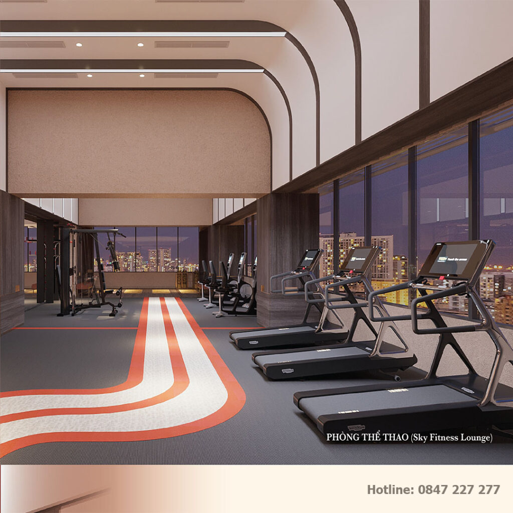 Phòng gym tầng 12A căn hộ Kiều By Kita